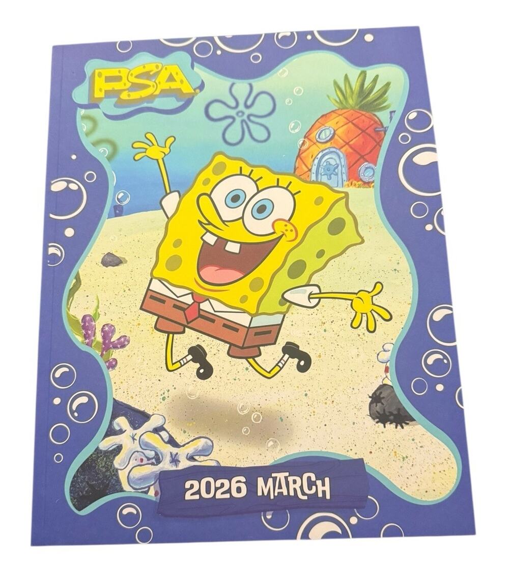 PSA Card Magazine Spongebob Squarepants Cover March 2026 Volume Number No 24